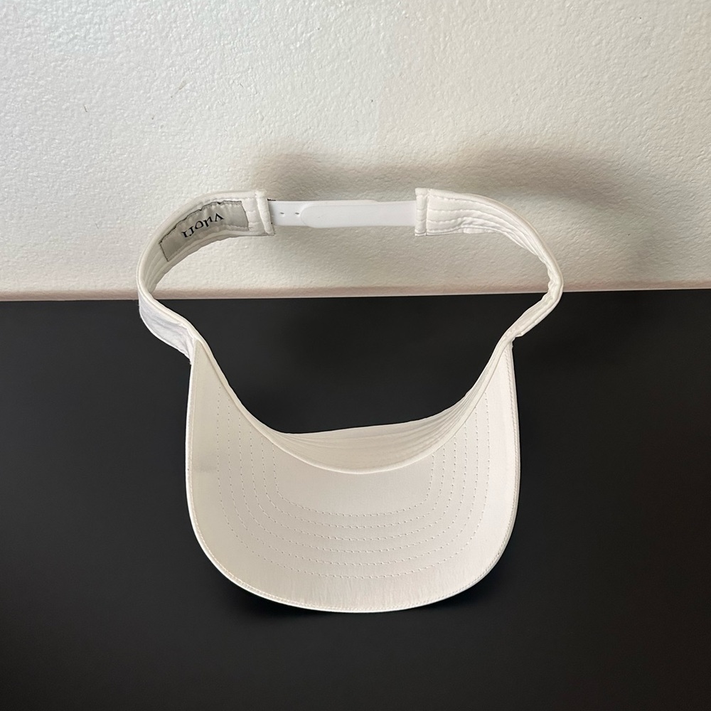 Vuori White Performance Visor Adjustable Athletic… - image 3